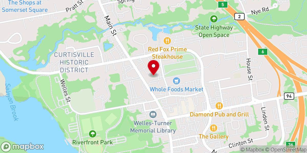 Map showing location of St James Episcopal Church