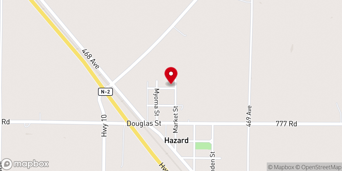 Map showing location of St. Gabriel Catholic Church