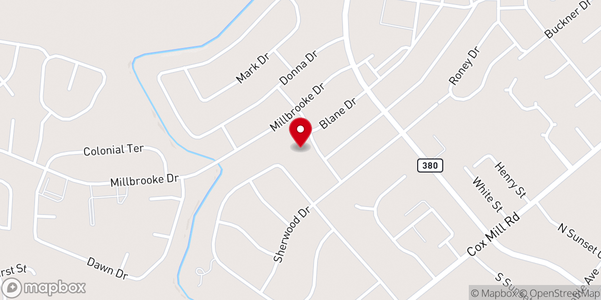 Map showing location of Faith Lutheran Church LCMS