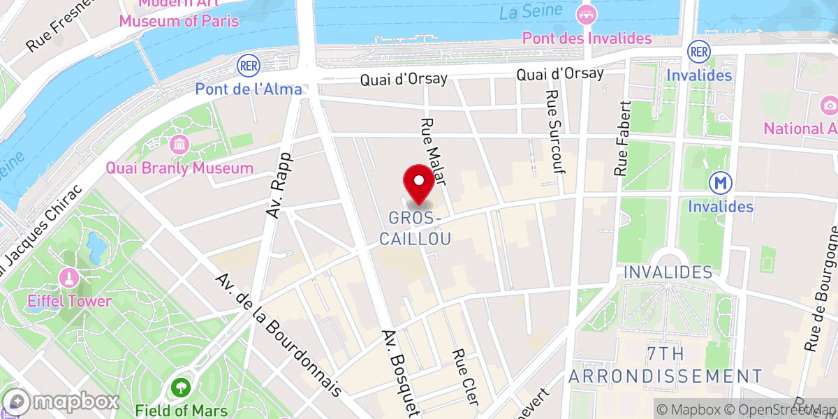 Map showing location of Église catholique Saint-Pierre-du-Gros-Caillou