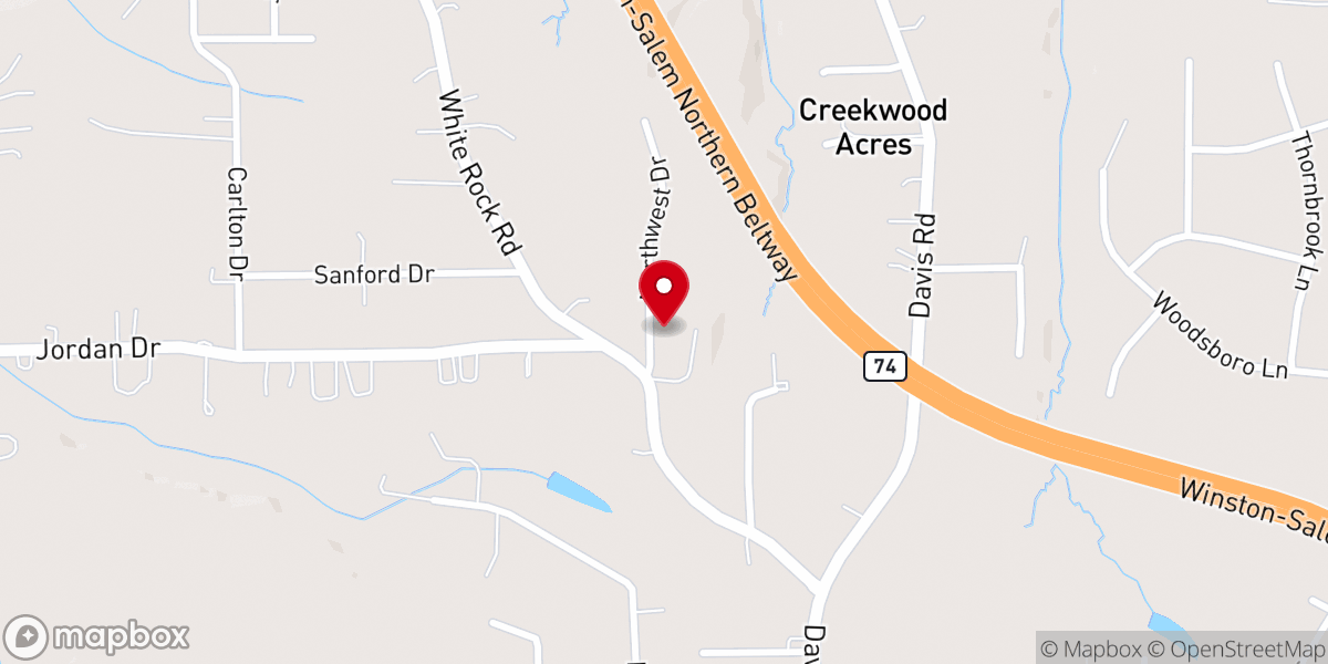Map showing location of Calvary Hill Church of Greater Deliverance