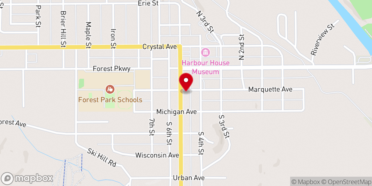 Map showing location of Christ United Methodist Church