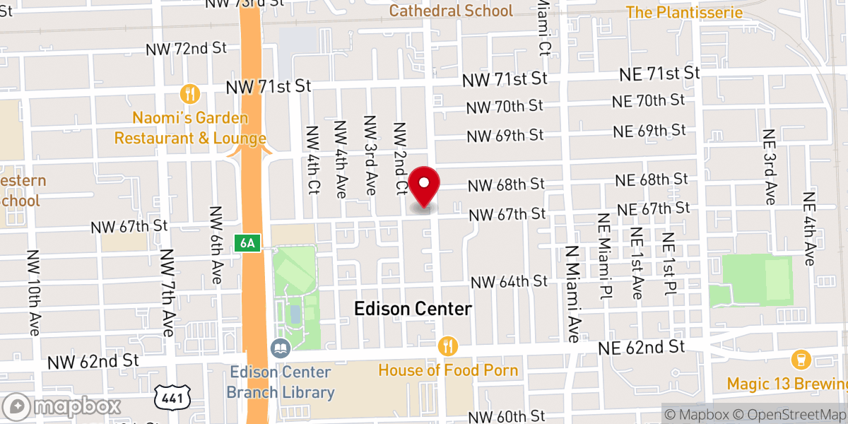 Map showing location of Saint Matthews Freewill Baptist Church