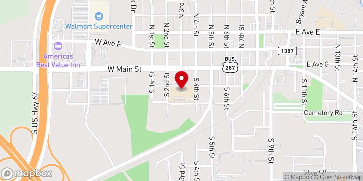 Map showing location of Christ the King Presbyterian