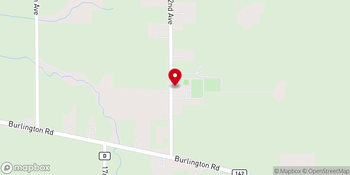 Map showing location of St. John the Baptist Catholic Church