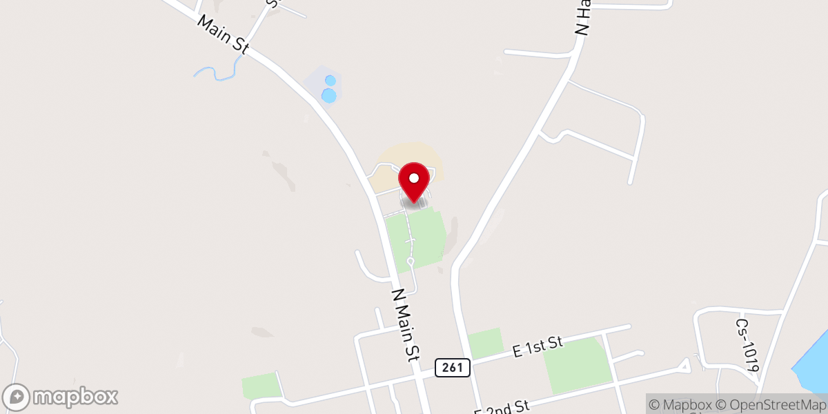 Map showing location of St. Romuald Catholic Church