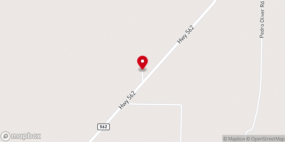 Map showing location of Holly Grove Baptist Church