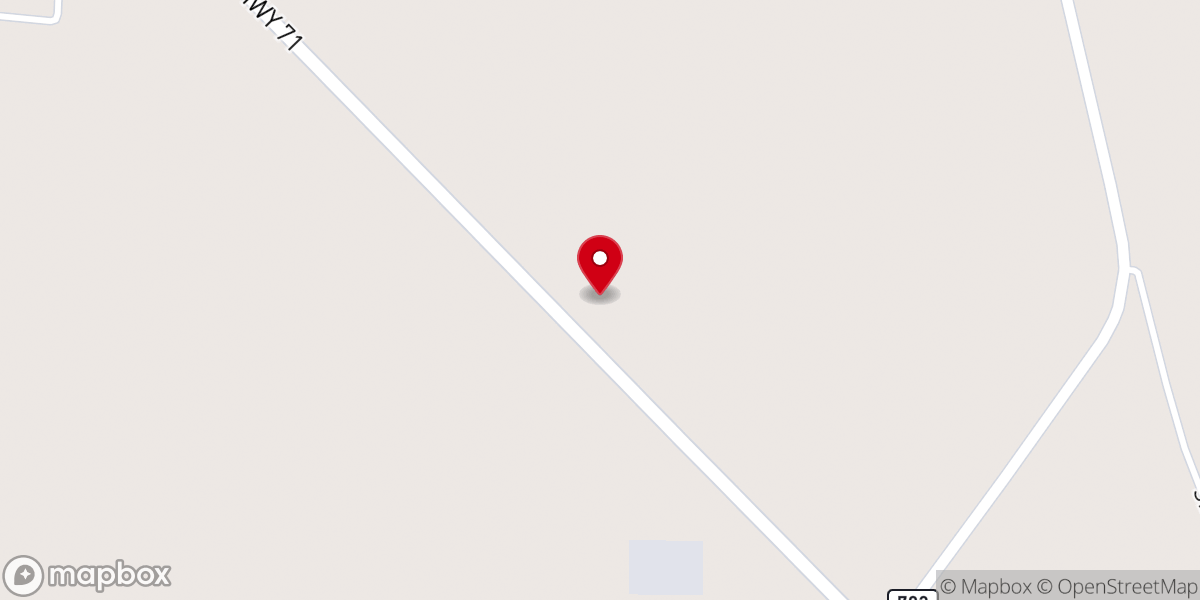 Map showing location of Liberty Hill Baptist Church
