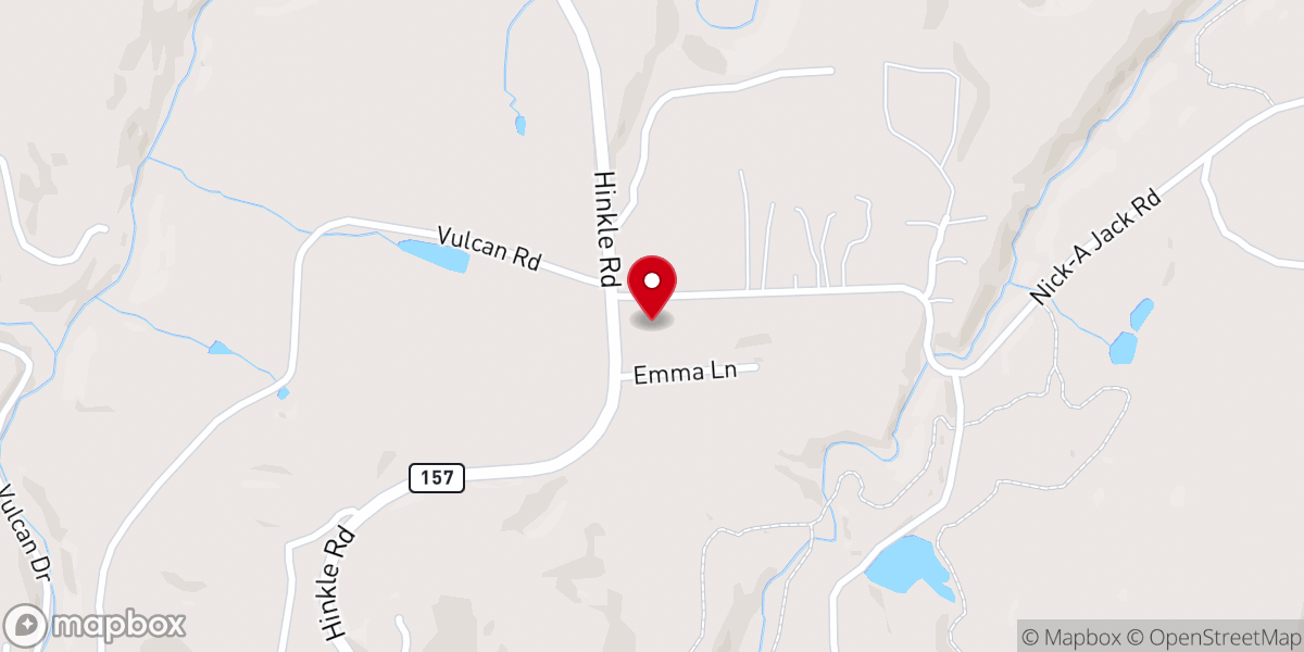 Map showing location of Lookout Mountain Grace Community Church