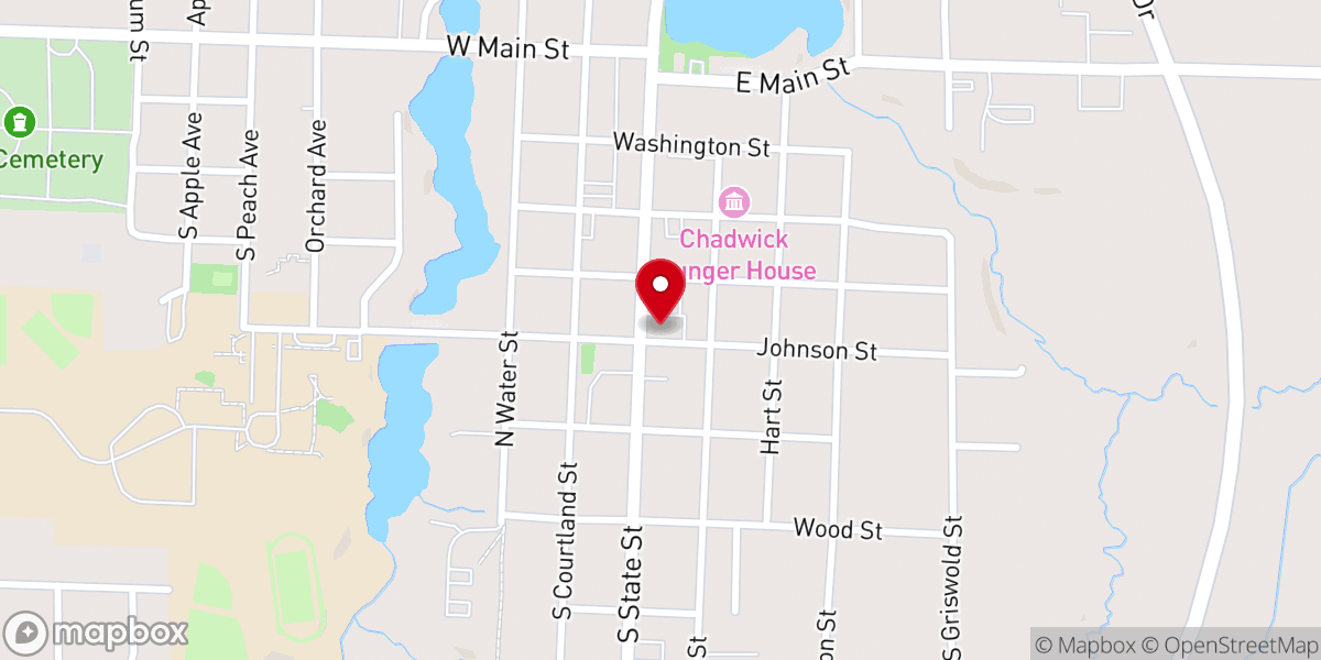 Map showing location of Radiant Church