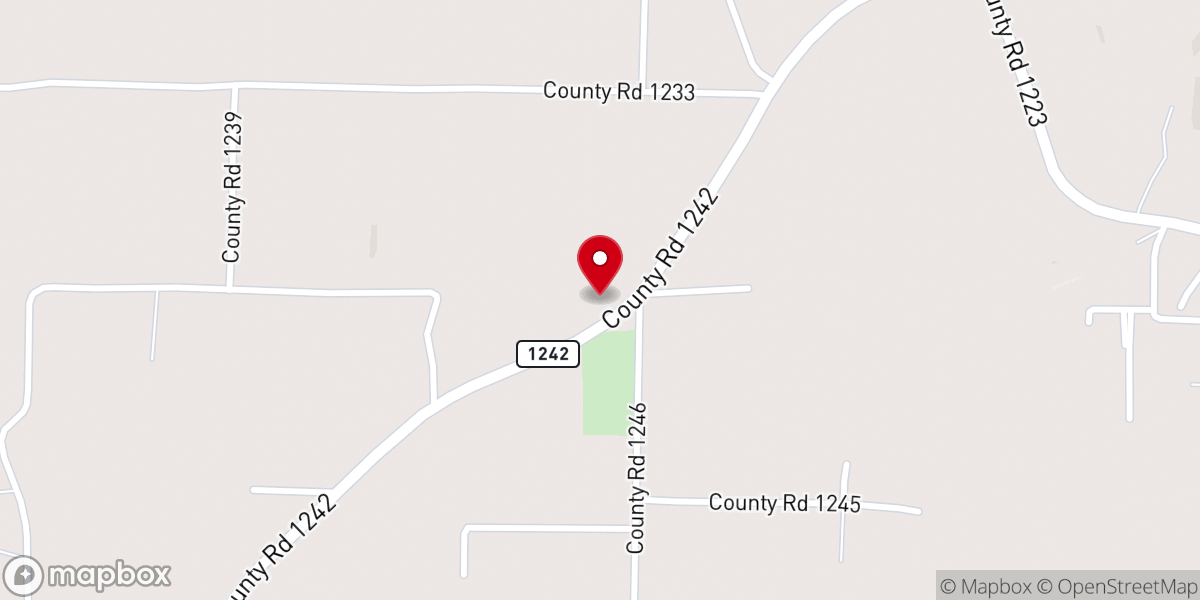 Map showing location of Ebenezer Baptist Church