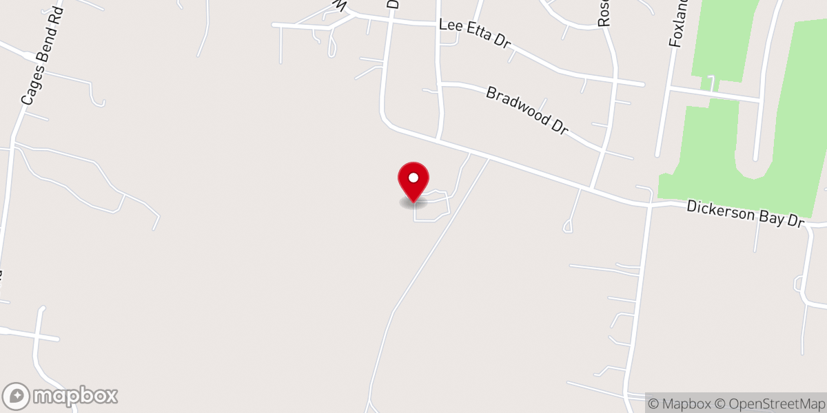 Map showing location of The Chapel At Three Oaks