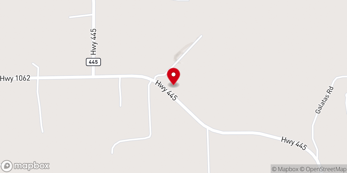 Map showing location of St. Dominic Catholic Church