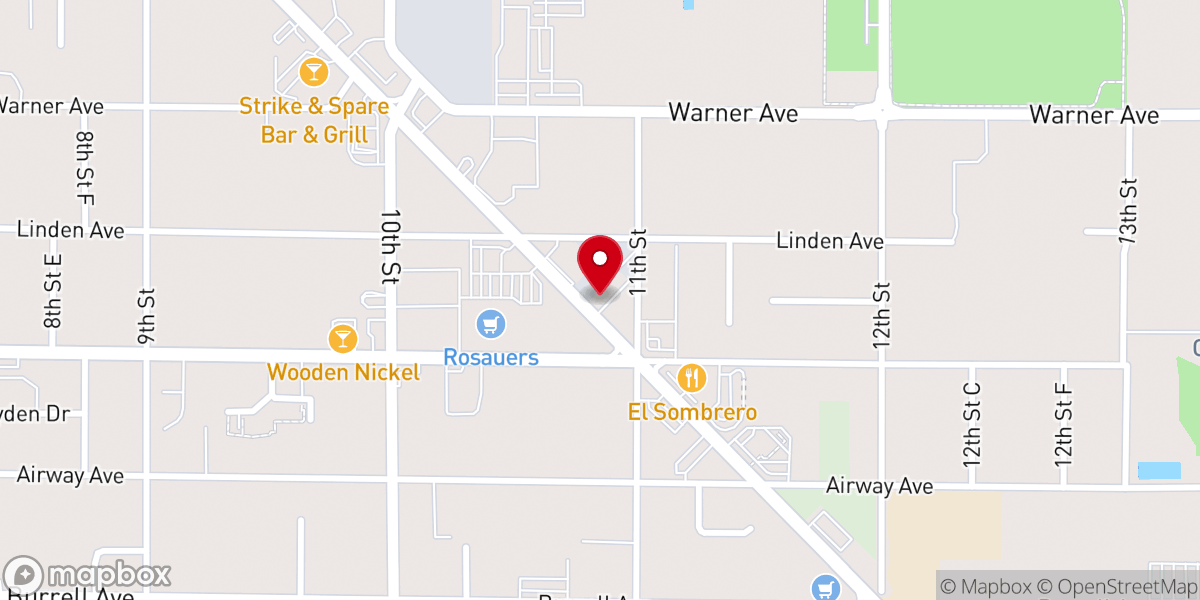 Map showing location of Orchards Church Of-Nazarene