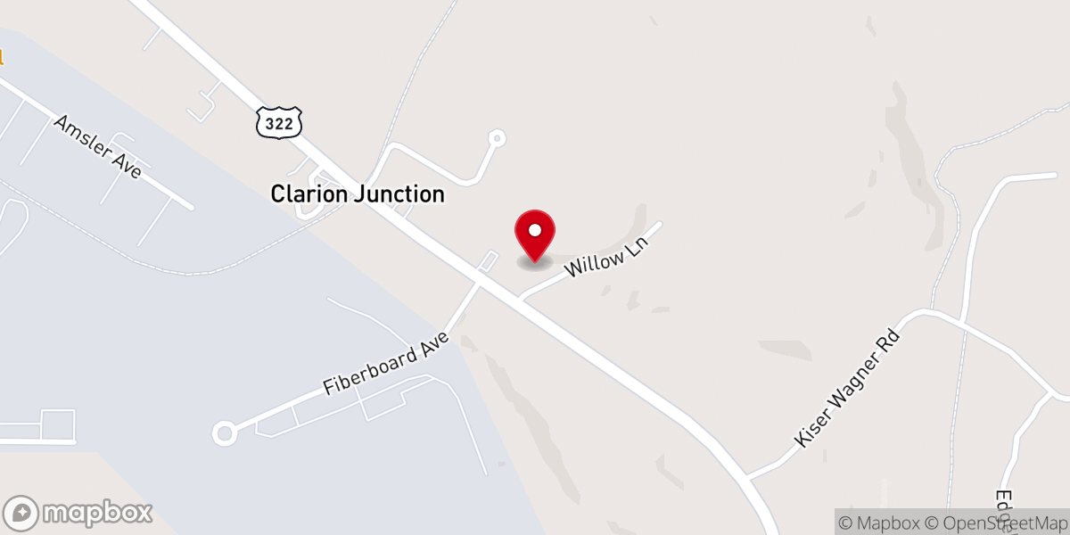 Map showing location of Riverhill Evangelical Church
