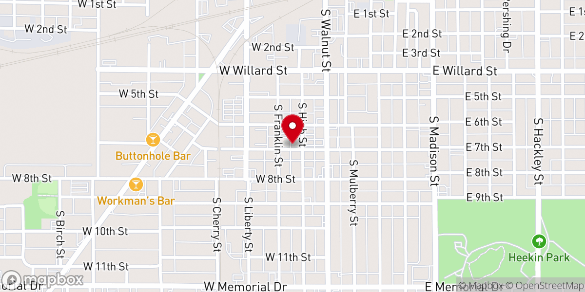 Map showing location of Legacy Church: Full Gospel Temple