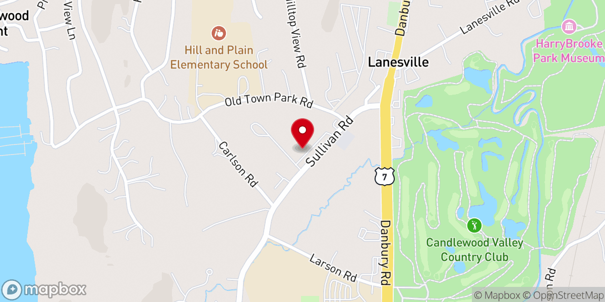Map showing location of Our Lady of the Lakes(padre Carlos)