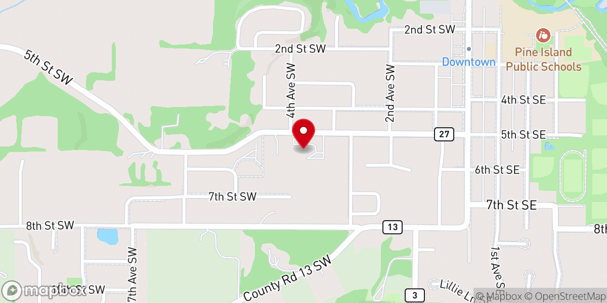 Map showing location of St Michael's Catholic Church