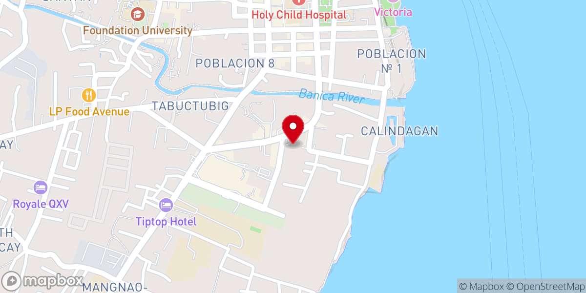 Map showing location of Victory Dumaguete