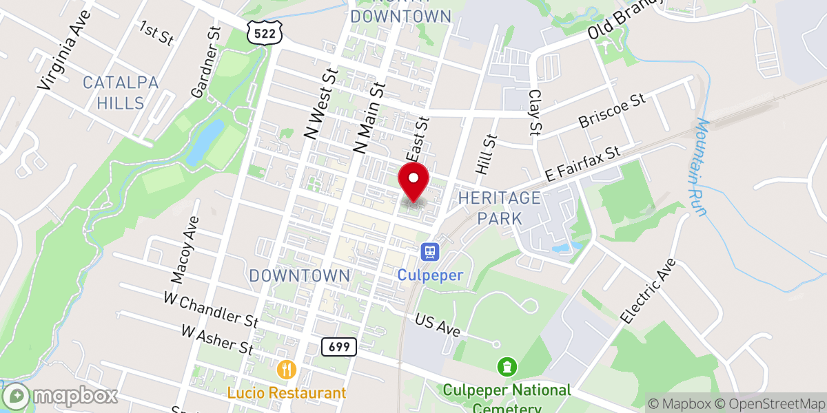 Map showing location of St. Stephens Episcopal Church