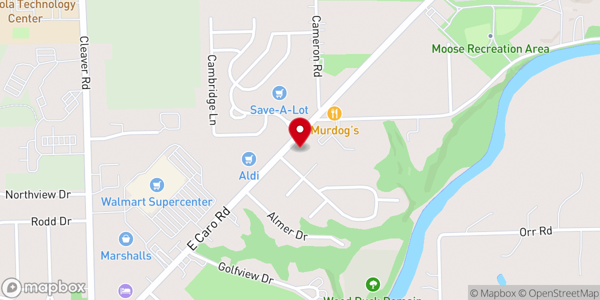 Map showing location of Providence Church