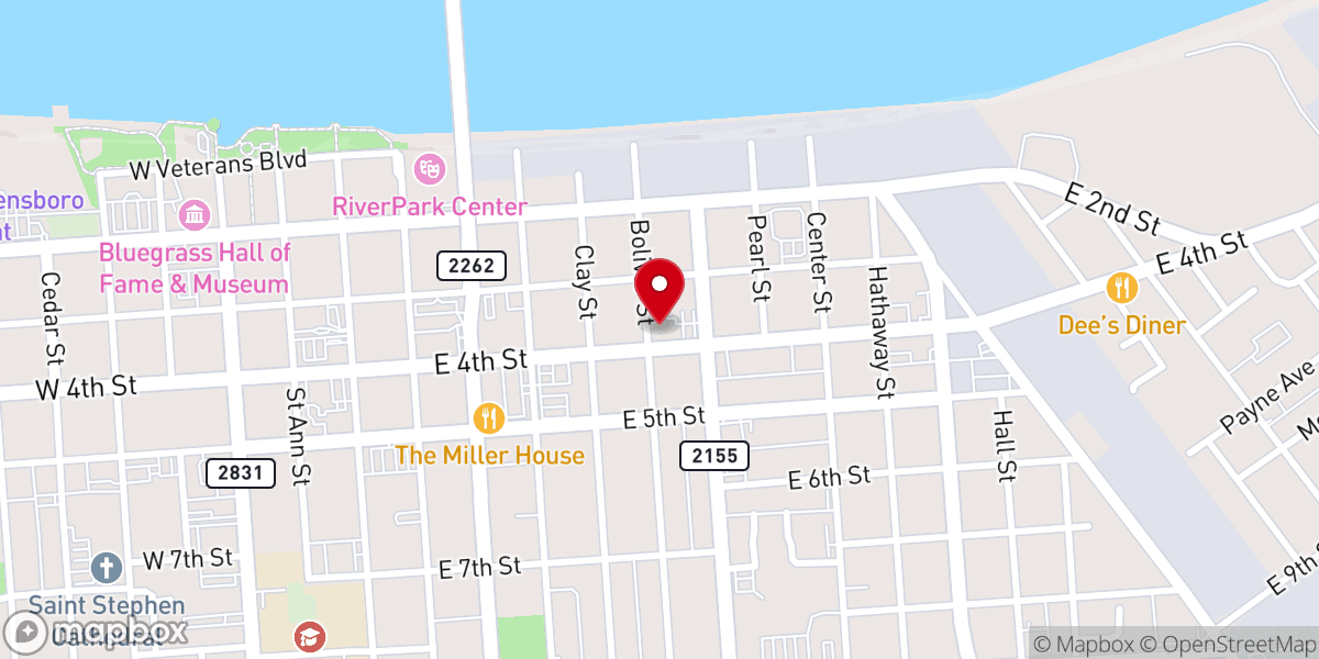 Map showing location of Saints Joseph and Paul Catholic Church
