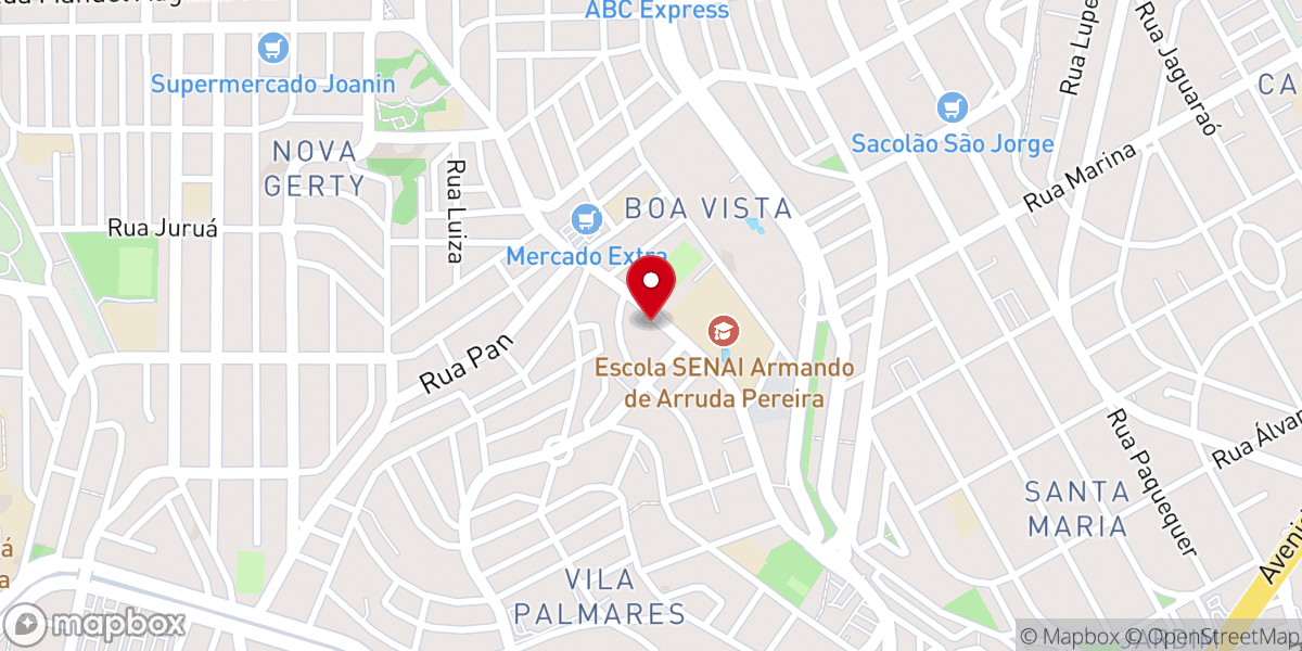 Map showing location of Igreja Batista Monte das Oliveiras