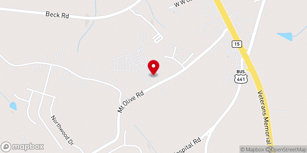 Map showing location of Commerce / Athens KOA Journey