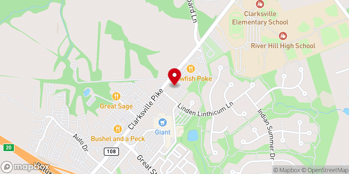 Map showing location of Linden-Linthicum United Methodist Church