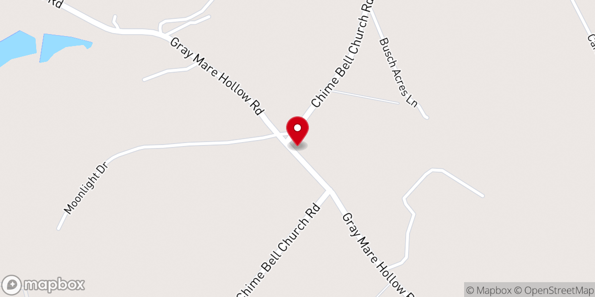 Map showing location of Chime Bell Baptist Church