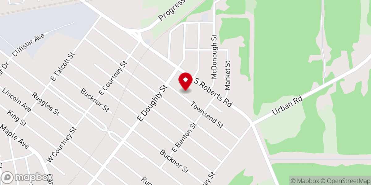 Map showing location of St.Hedwigs Social Center(BMA)