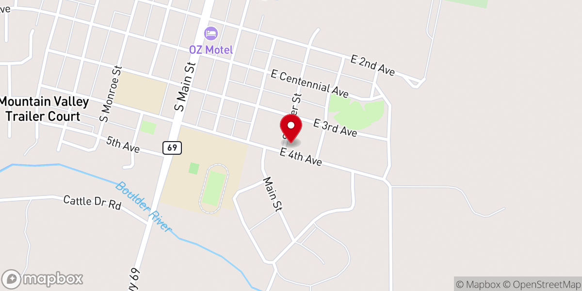 Map showing location of St Catherine Catholic Church