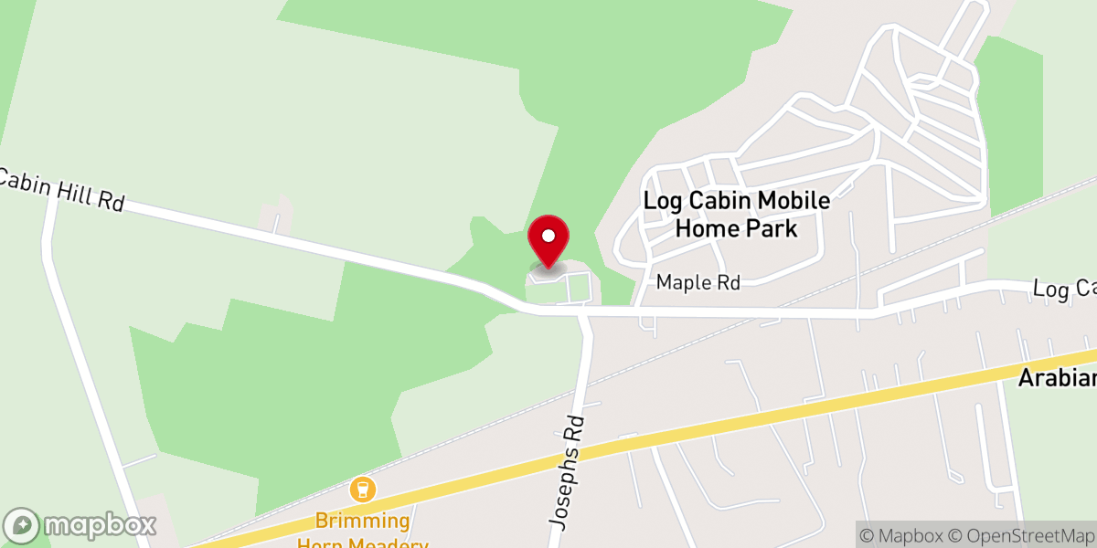 Map showing location of Coolspring Presbyterian Church