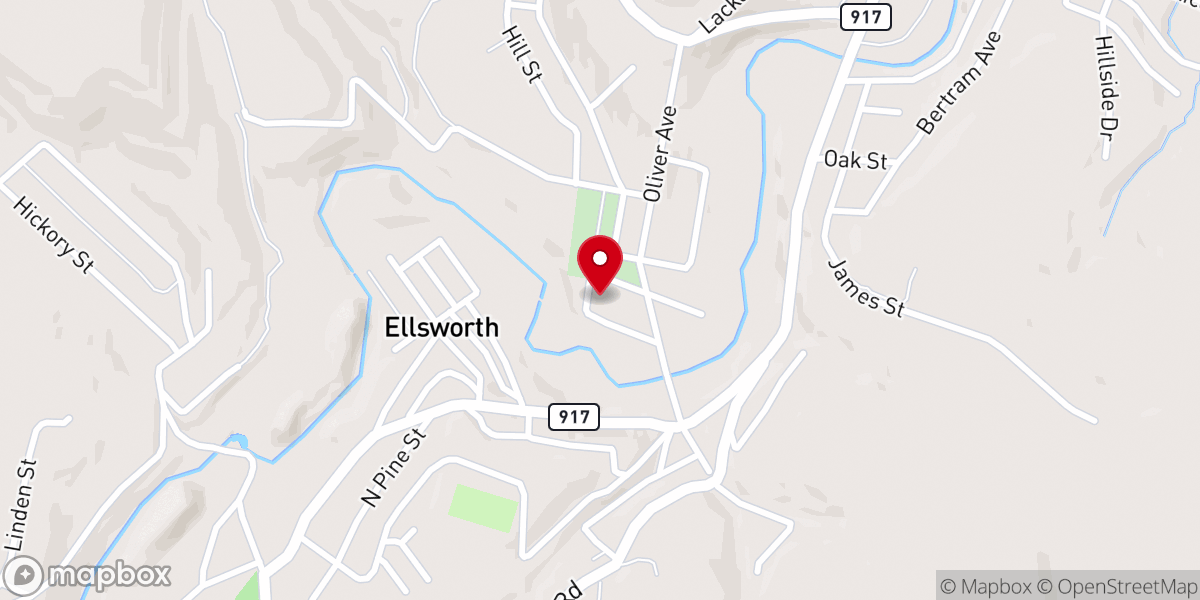 Map showing location of St. Katherine Drexel Parish