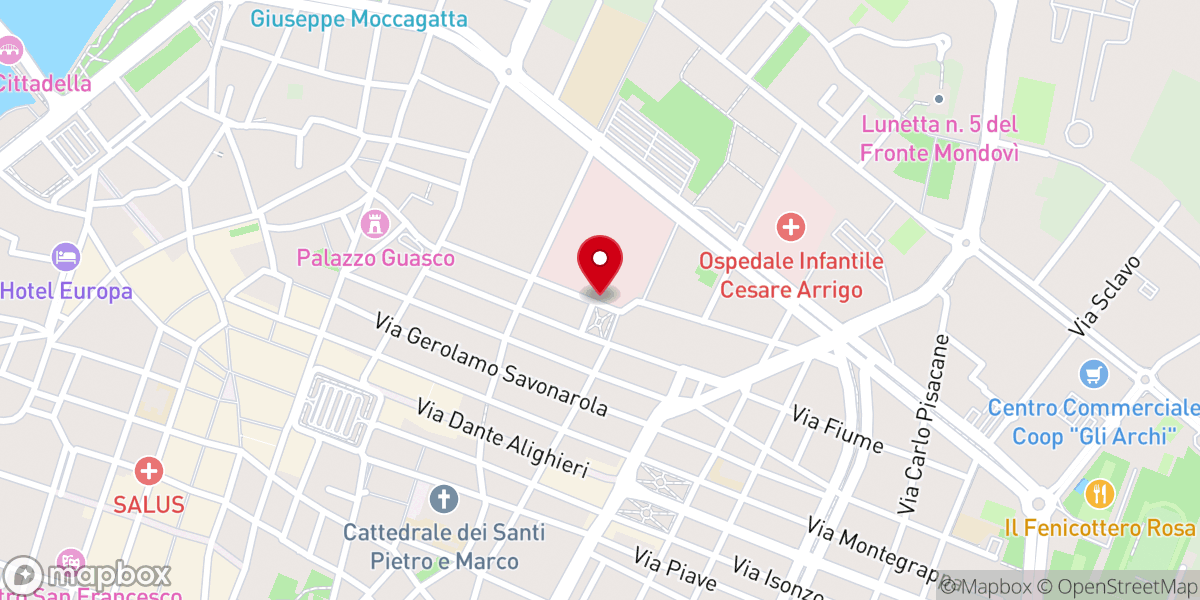 Map showing location of Chiesa dei Santi Antonio e Biagio