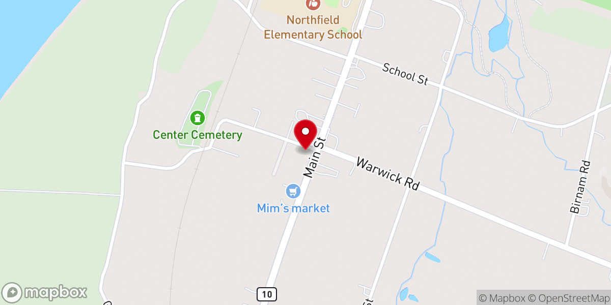 Map showing location of First Parish Unitarian Church