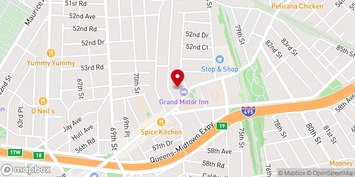 Map showing location of Woori Church of New York (Faith Presbyterian Church)