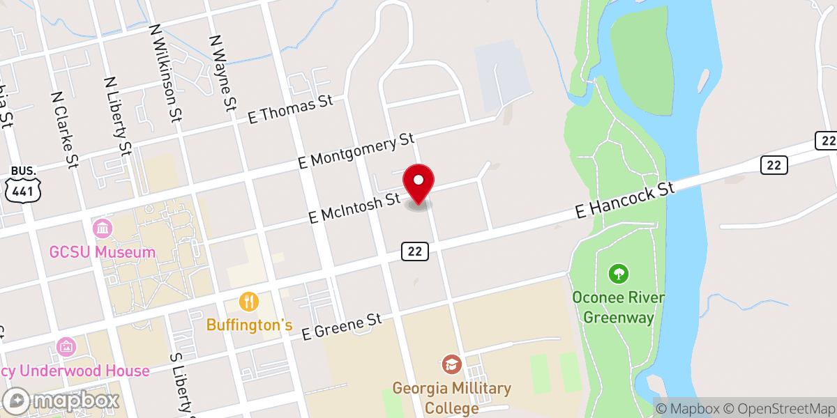 Map showing location of Greenpasture Church