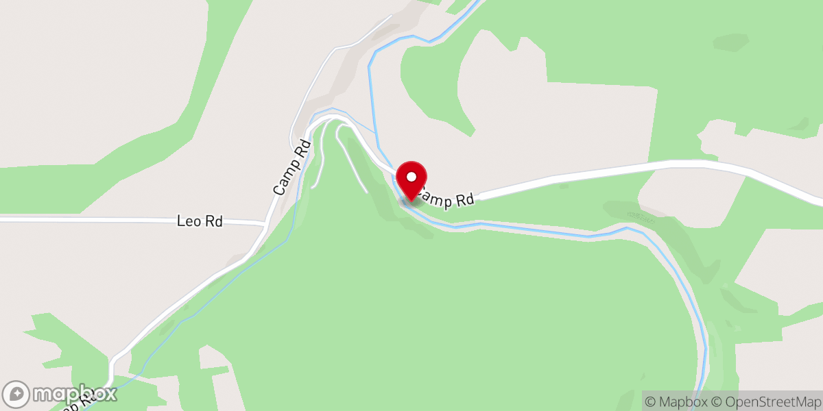 Map showing location of Baptist Camp Access