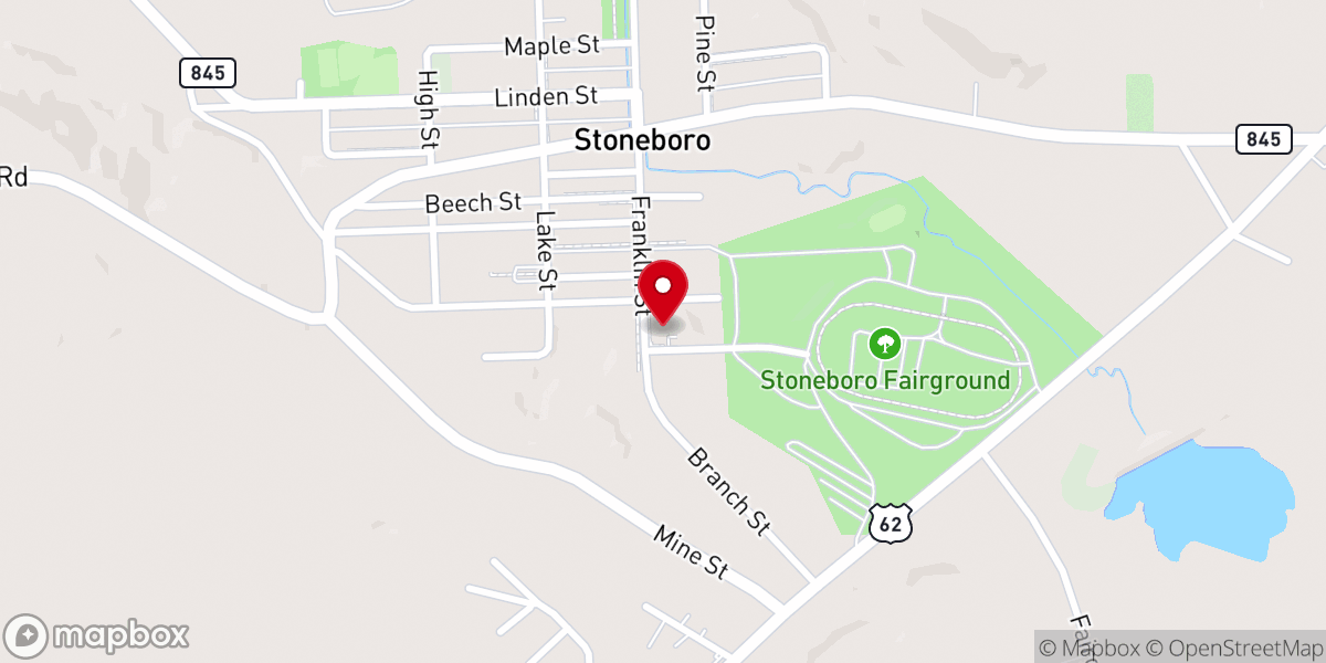 Map showing location of St. Columbkille Roman Catholic Church