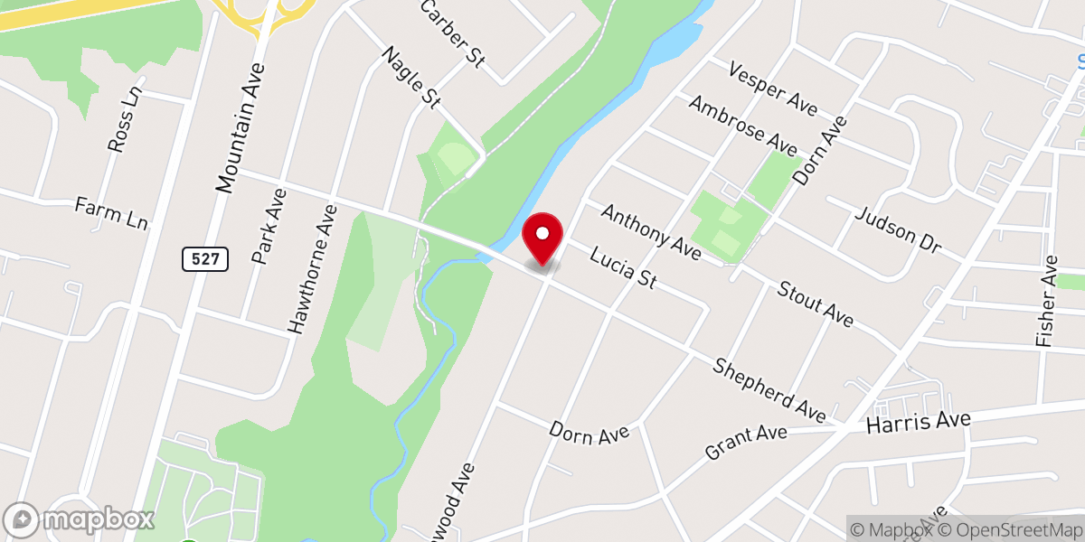 Map showing location of Beechwood Baptist Church