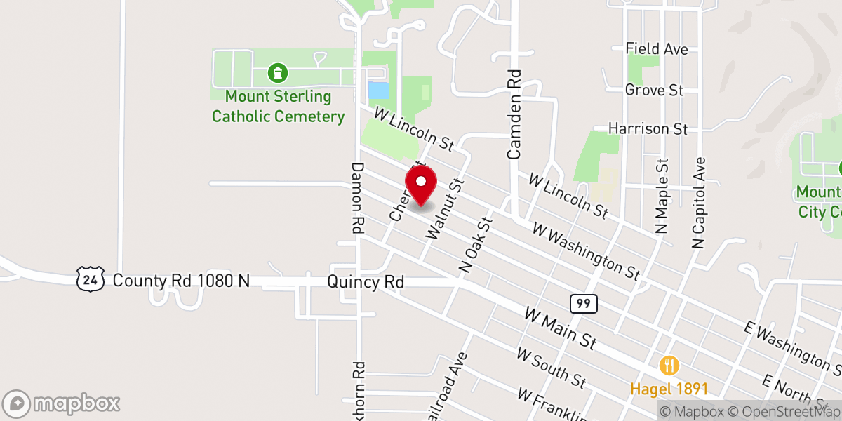 Map showing location of Holy Family Catholic Church