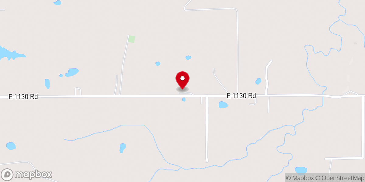 Map showing location of Little Coweta Baptist Church