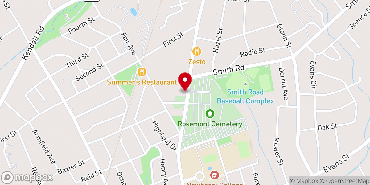 Map showing location of Newberry Church Of God
