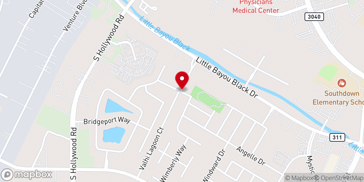 Map showing location of Angel House Ministries Inc