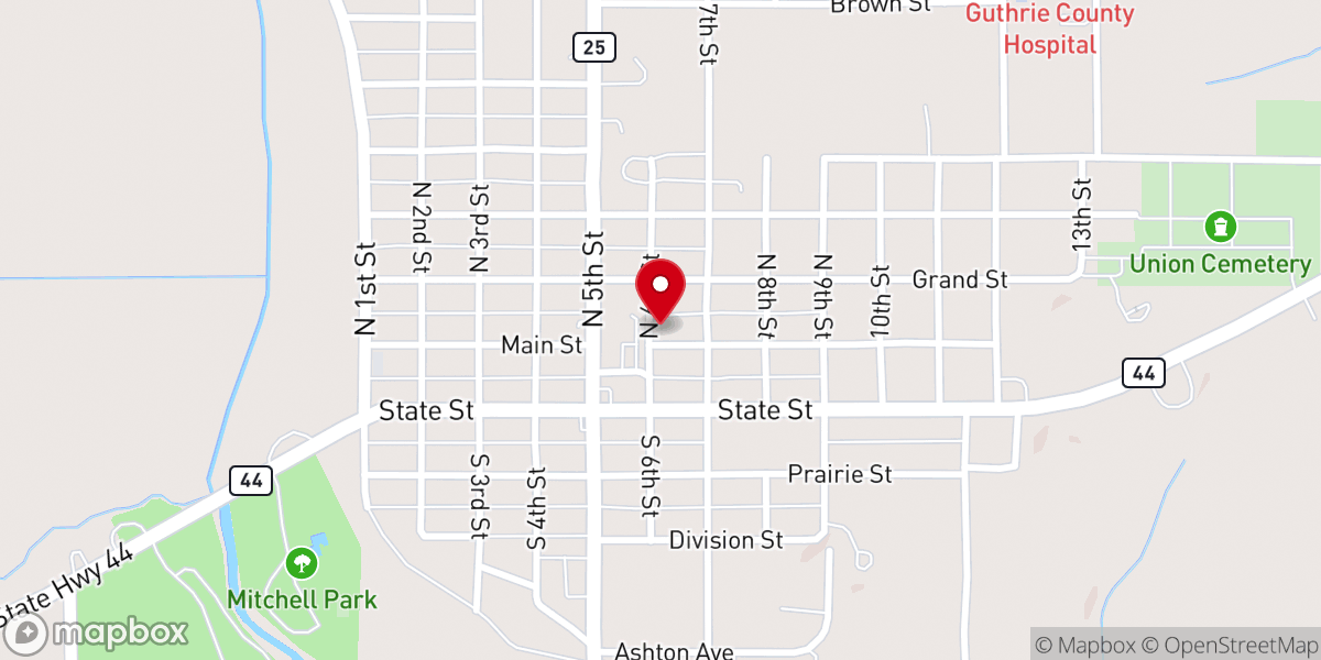 Map showing location of Saint Mary's Church