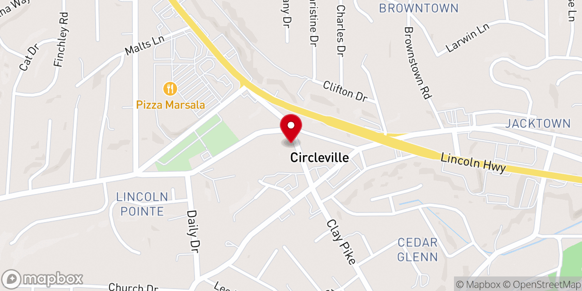 Map showing location of Norwin Church of The Nazarene
