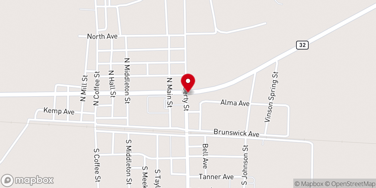 Map showing location of Ellis Kenny