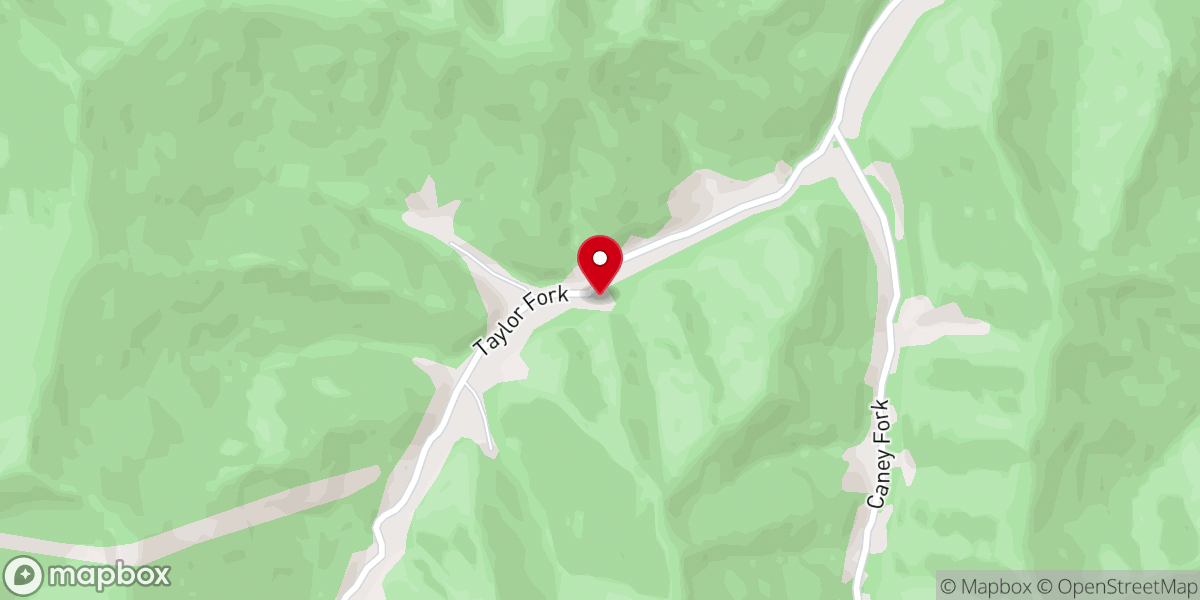 Map showing location of Turkey Creek Free Will Baptist