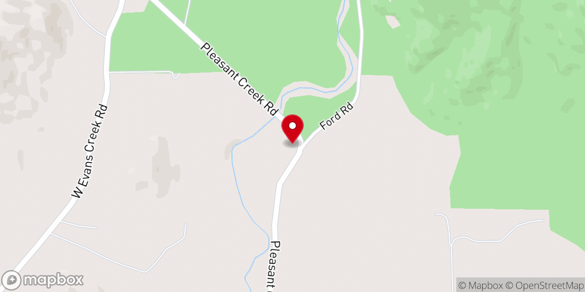 Map showing location of Pleasant Valley Cowboy Church